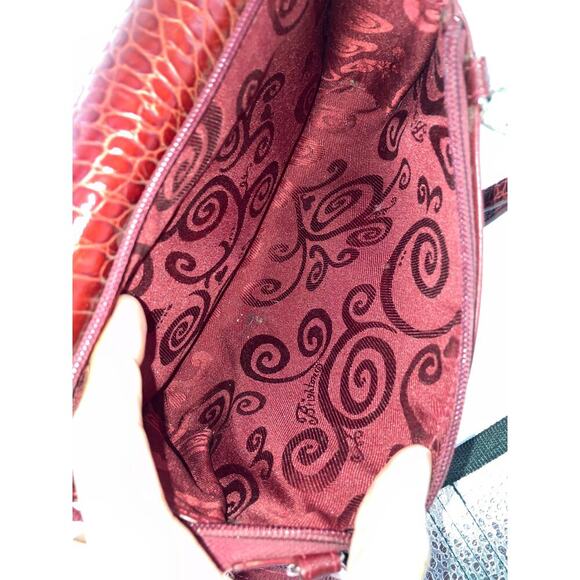 BRIGHTON SMALL PEBBLED LEATHER EMBOSSED ANIMAL CROSSBODY BAG - Picture 15 of 16